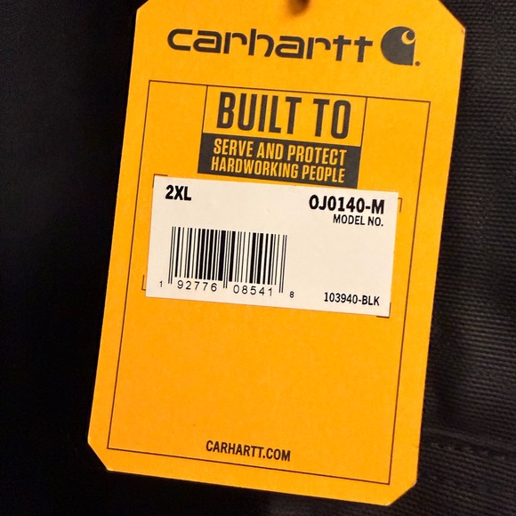Carhartt Men's Firm Duck Insulated Flannel-Lined Active Jacket NWT - Picture 2 of 3